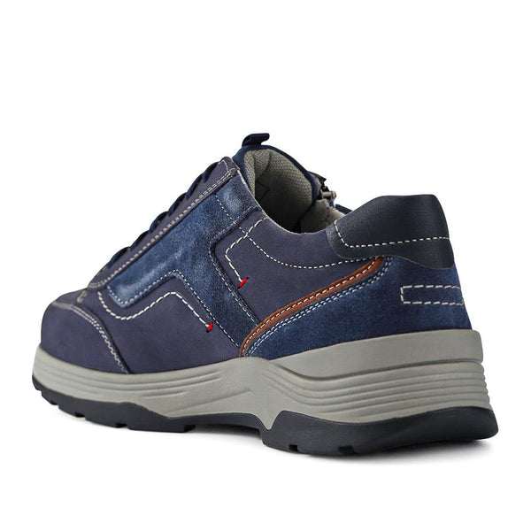 Pavers Extra-Wide Dual-Fasten Trainers - Navy