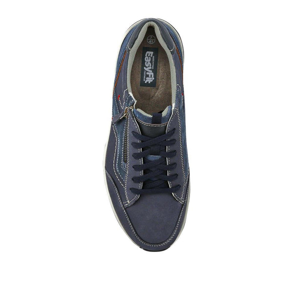 Pavers Extra-Wide Dual-Fasten Trainers - Navy