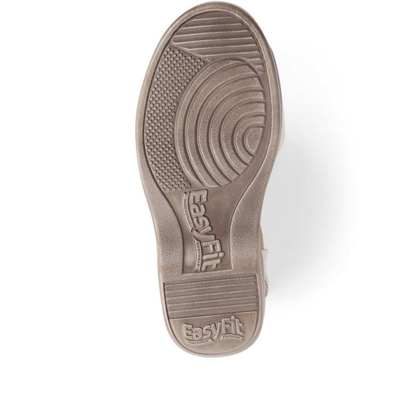 Pavers Extra-Wide Elasticated Sandals - Gold