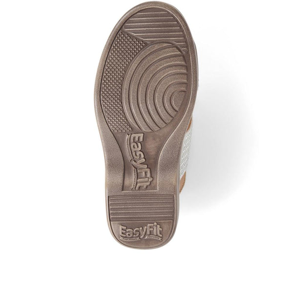 Pavers Extra-Wide Embellished Sandals - White