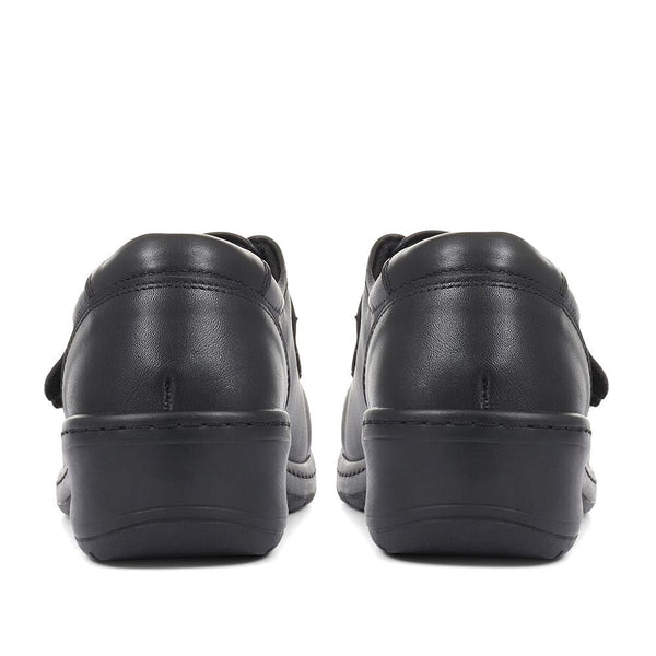 Pavers Extra-Wide Fit Adjustable Shoes - Black