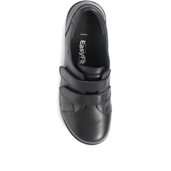Pavers Extra-Wide Fit Adjustable Shoes - Black