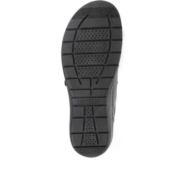 Pavers Extra-Wide Fit Adjustable Shoes - Black
