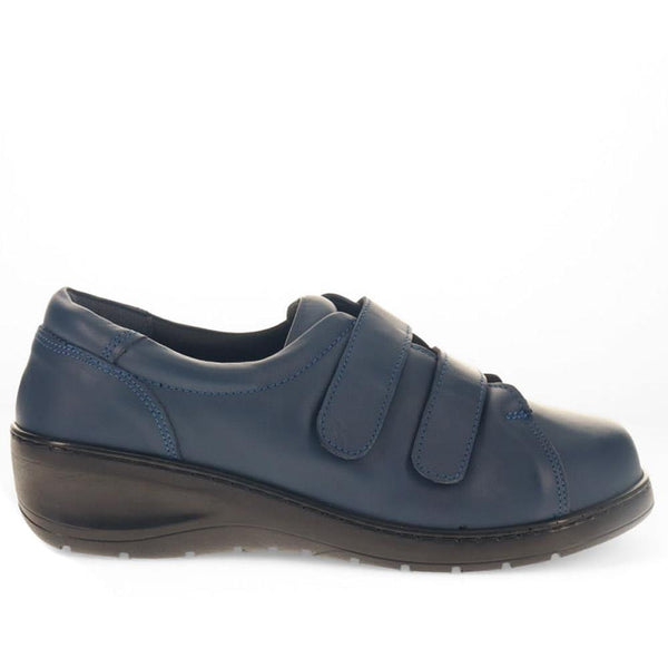pavers Extra-Wide Fit Adjustable Shoes - Navy