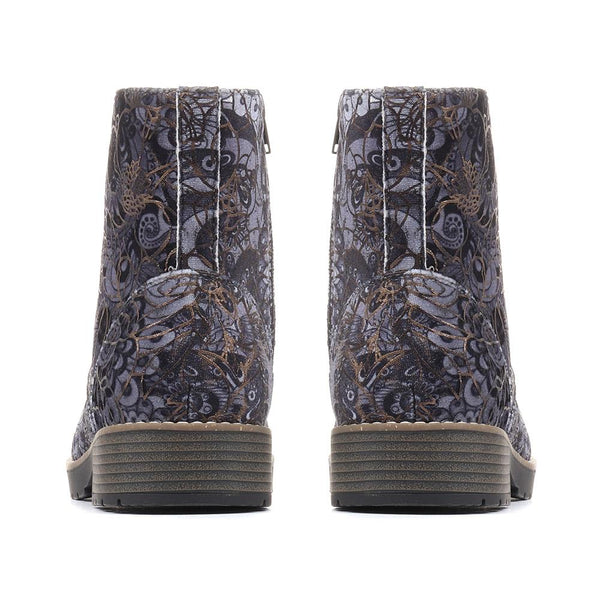 Pavers Extra-Wide Fit Boots - Navy Floral