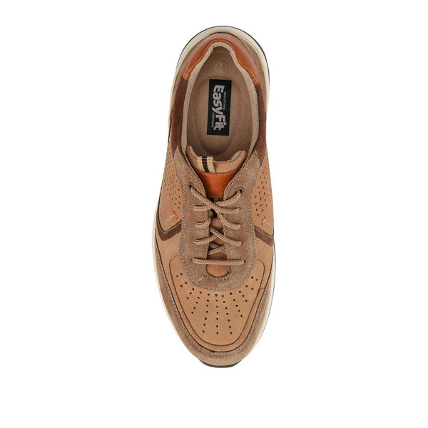 Pavers Extra-Wide-Fit Bungee-Lace Trainers - Mocha
