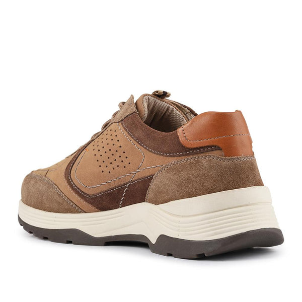 pavers Extra-Wide-Fit Bungee-Lace Trainers - Mocha