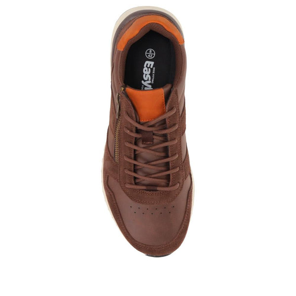 Pavers Extra-Wide Fit Casual Trainers - Brown