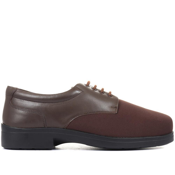 pavers Extra Wide Fit Lace-Up Derby Shoe - Brown