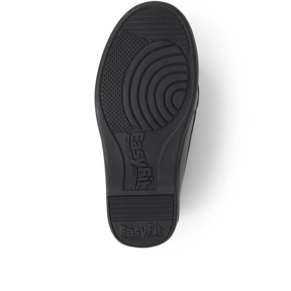 Pavers Extra-Wide Fit Leather Loafers - Black