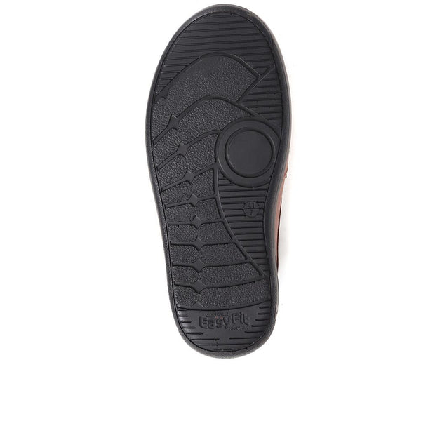 Pavers Extra Wide Fit Leather Shoes - Dark Tan