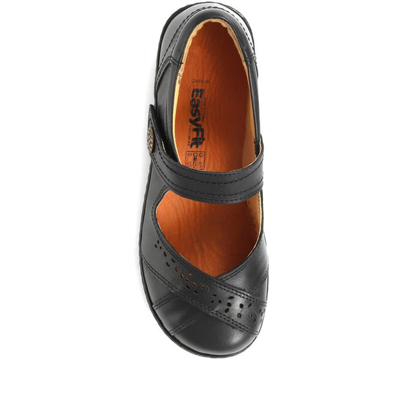 Pavers Extra Wide Fit Mary-Janes - Black