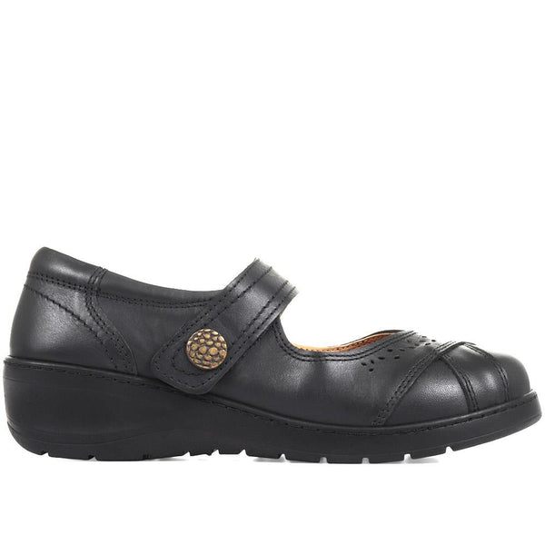 pavers Extra Wide Fit Mary-Janes - Black