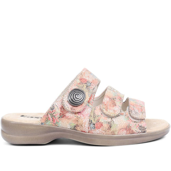 pavers Extra Wide Fit Sandals - Beige Multi