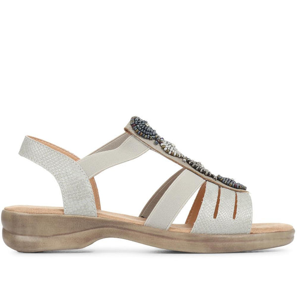 pavers Extra Wide Fit Sandals - Beige