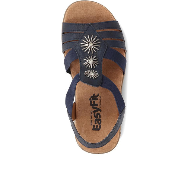 Pavers Extra Wide Fit Sandals - Navy
