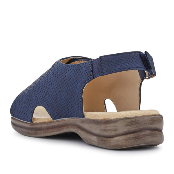 Pavers Extra-Wide-Fit Slingback Sandals - Navy