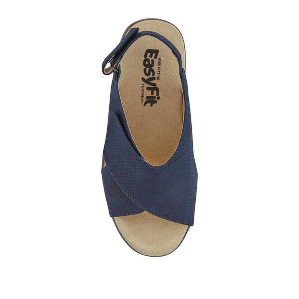 Pavers Extra-Wide-Fit Slingback Sandals - Navy