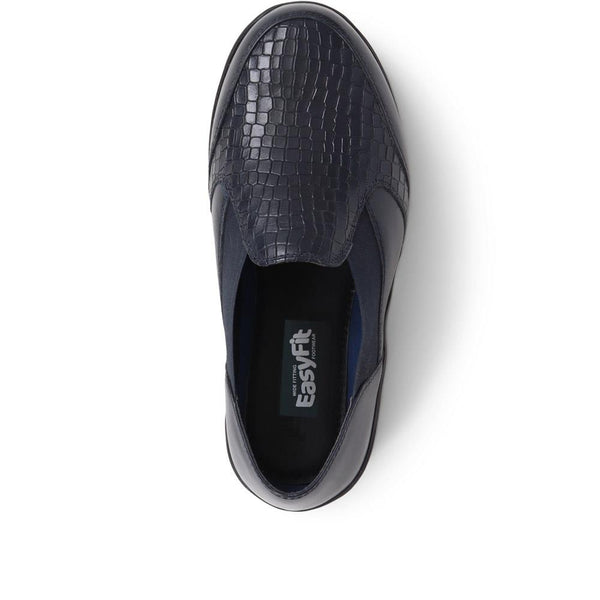 Pavers Extra Wide Fit Slip On Shoes - Navy