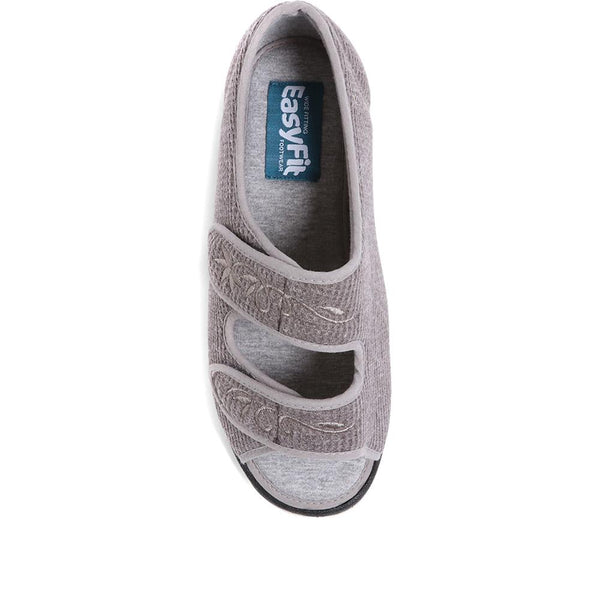 Pavers Extra-Wide Fit Slippers - Grey
