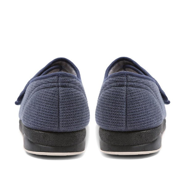 Pavers Extra-Wide Fit Slippers - Navy