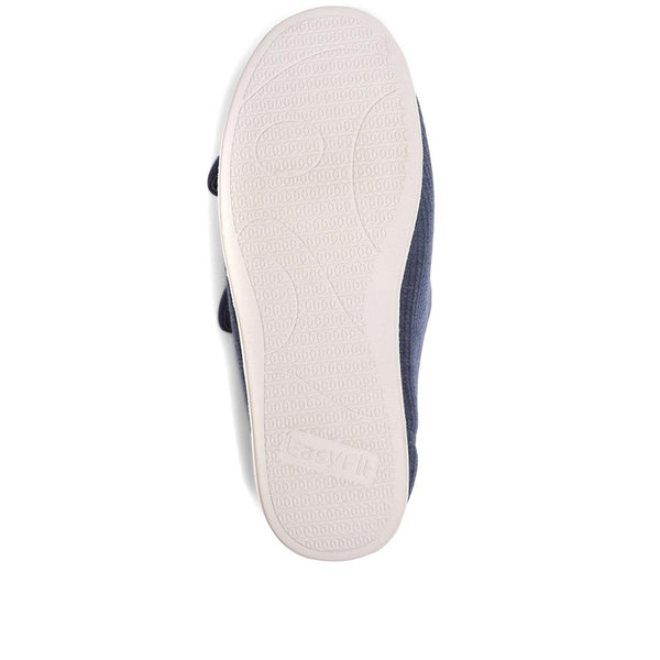 Pavers Extra-Wide Fit Slippers - Navy