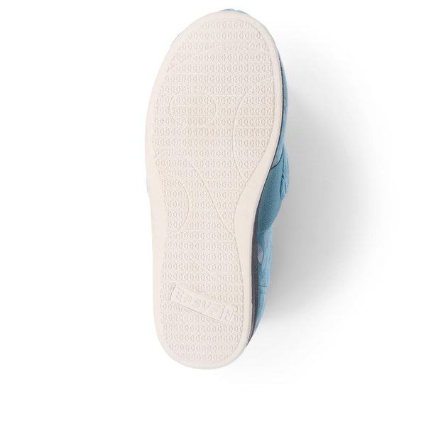 Pavers Extra-Wide Fit Slippers - Teal