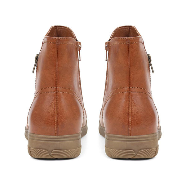 Pavers Extra-Wide Fit Smart Ankle Boots - Tan