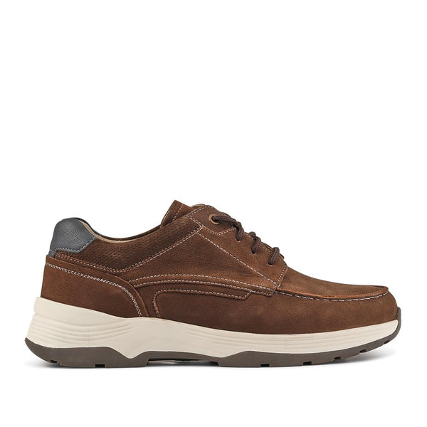 Pavers Extra-Wide Leather Casual Shoes - Brown