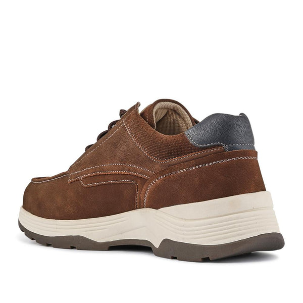 pavers Extra-Wide Leather Casual Shoes - Brown