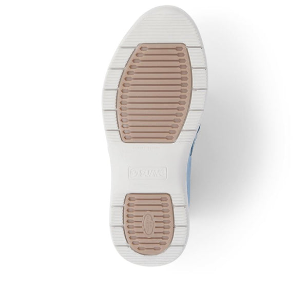 Pavers Extra-Wide Leather Mary Janes - Blue