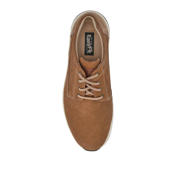Pavers Extra-Wide Lightweight Lace-Up Shoes - Mocha