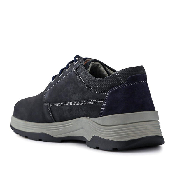 Pavers Extra-Wide Lightweight Lace-Up Shoes - Navy