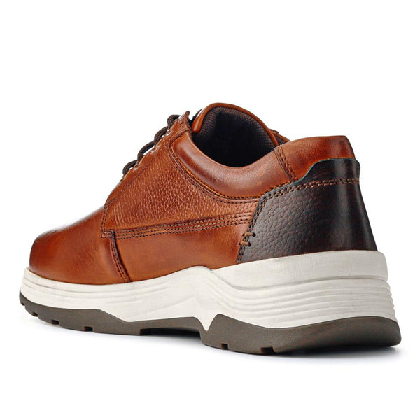 Pavers Extra-Wide Memory Foam Lace-Up Shoes - Cognac