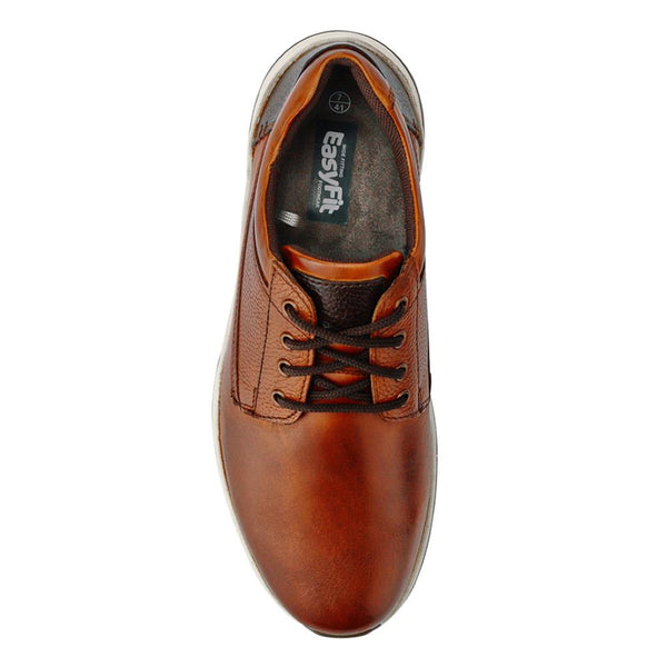 Pavers Extra-Wide Memory Foam Lace-Up Shoes - Cognac