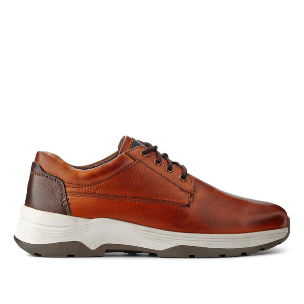 pavers Extra-Wide Memory Foam Lace-Up Shoes - Cognac