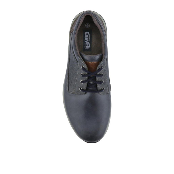 Pavers Extra-Wide Memory Foam Lace-Up Shoes - Navy