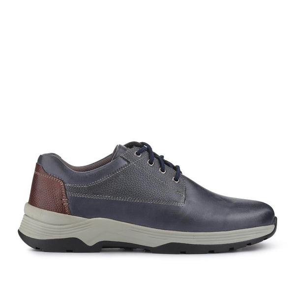 pavers Extra-Wide Memory Foam Lace-Up Shoes - Navy