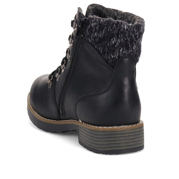 Pavers Extra Wide Padded Cuff Ankle Boots - Black