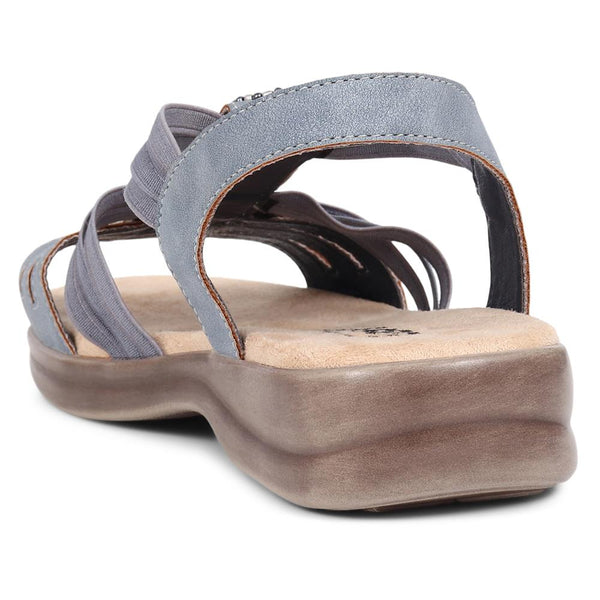 Pavers Extra-Wide Slip-On Floral Sandals - Navy