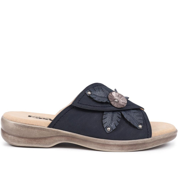 pavers Extra-Wide Slip-On Mules - Navy