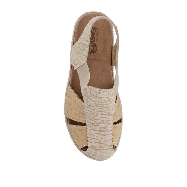Pavers Extra-Wide Stretch-Fit Sandals - Beige