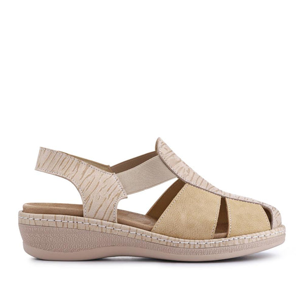 pavers Extra-Wide Stretch-Fit Sandals - Beige