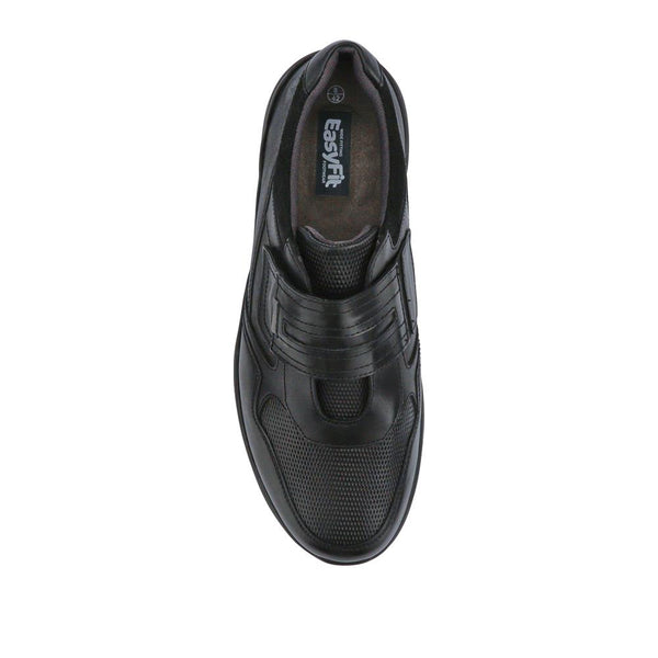 Pavers Extra-Wide Stretch Touch-Fasten Shoes - Black