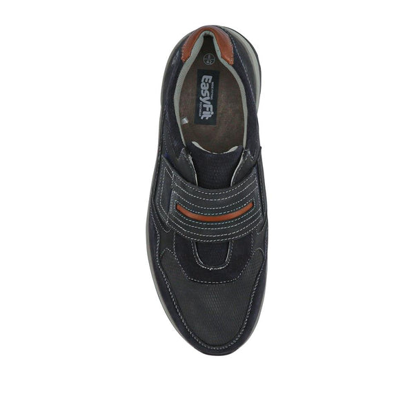 Pavers Extra-Wide Stretch Touch-Fasten Shoes - Navy