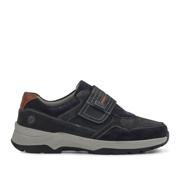 pavers Extra-Wide Stretch Touch-Fasten Shoes - Navy