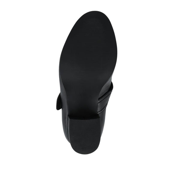 Pavers Extra-Wide Touch-Fasten Mary Janes - Black