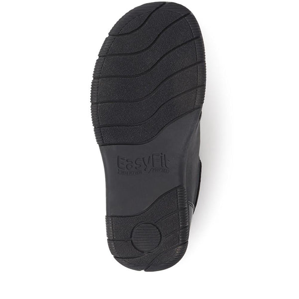 Pavers Extra-Wide Touch-Fasten Monk Shoes - Black