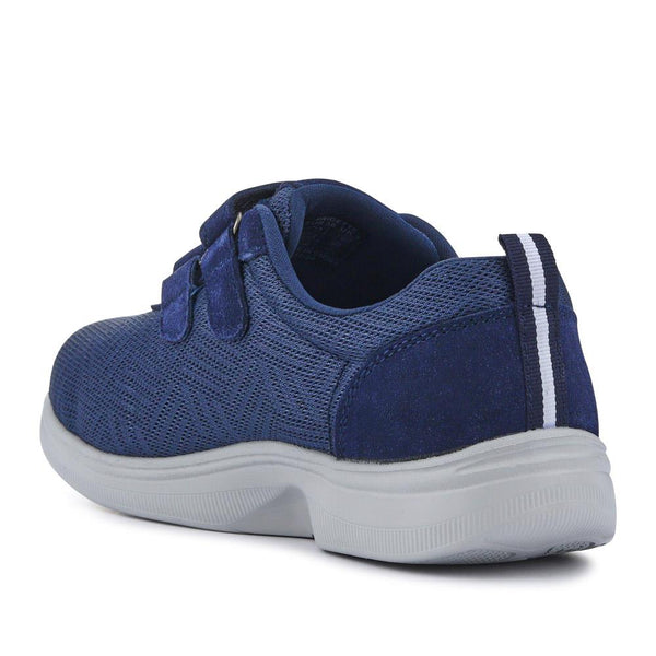 Pavers Extra-Wide Touch-Fasten Monk Shoes - Navy
