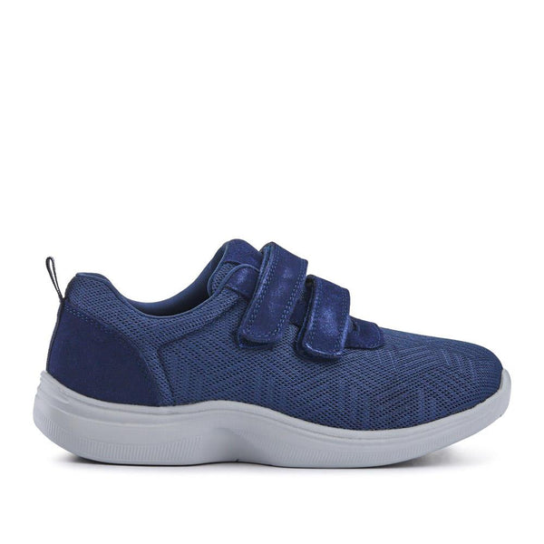 pavers Extra-Wide Touch-Fasten Monk Shoes - Navy